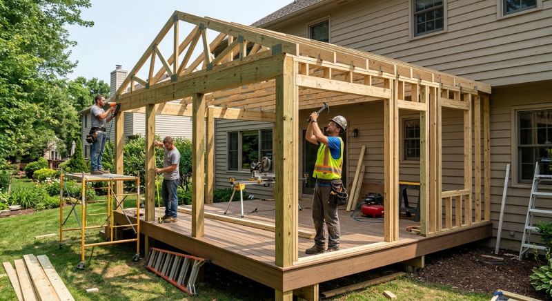 Deck Enclosure Installation in Dallas, TX