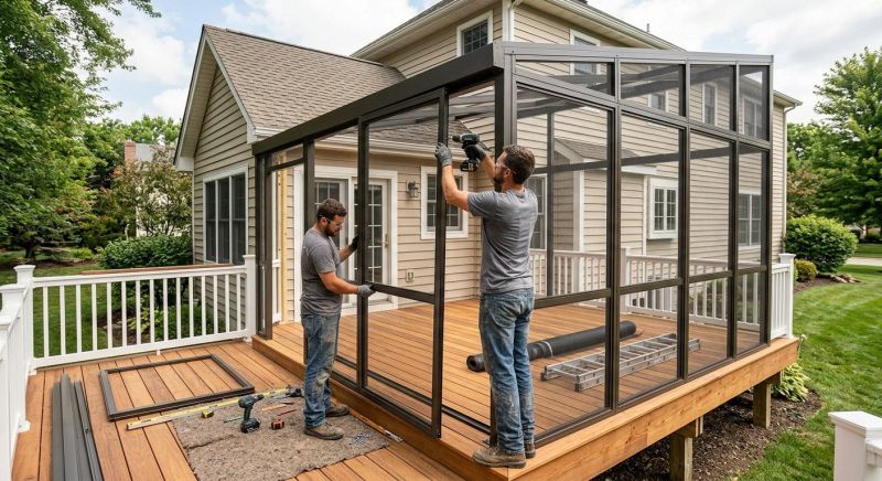 Deck Enclosure Installation in Charlotte, NC