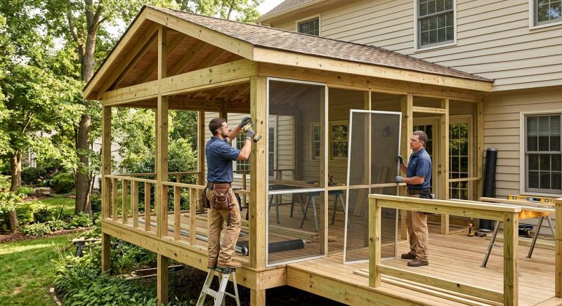 Enclosed Porch Construction in Nashville, TN