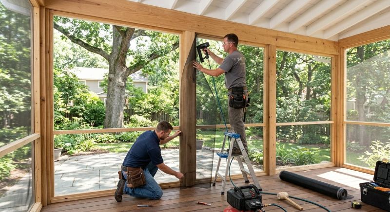 Enclosed Porch Installation in Charlotte, NC