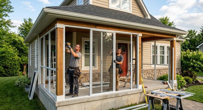 Porch Enclosure Installation in Charlotte, NC