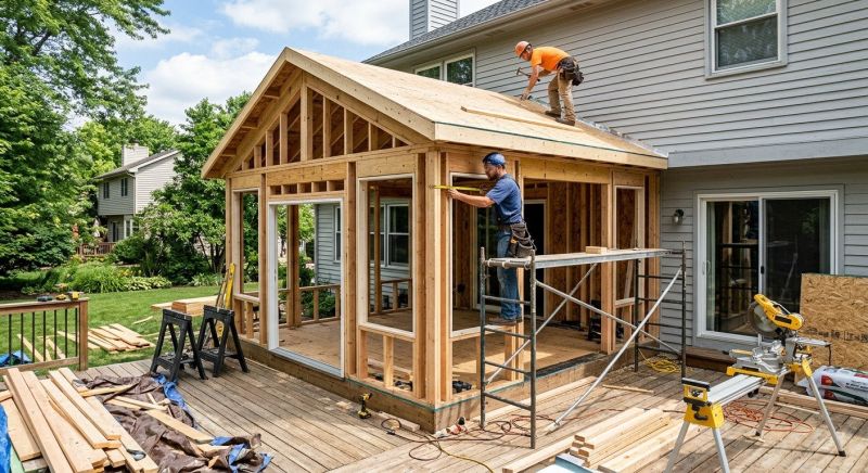 Enclosed Patio Installation