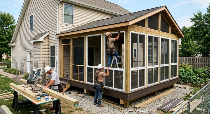 Enclosed Porch Construction in Longmont, CO