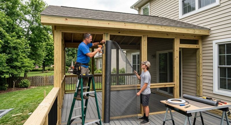 Enclosed Porch Installation in Dallas, TX